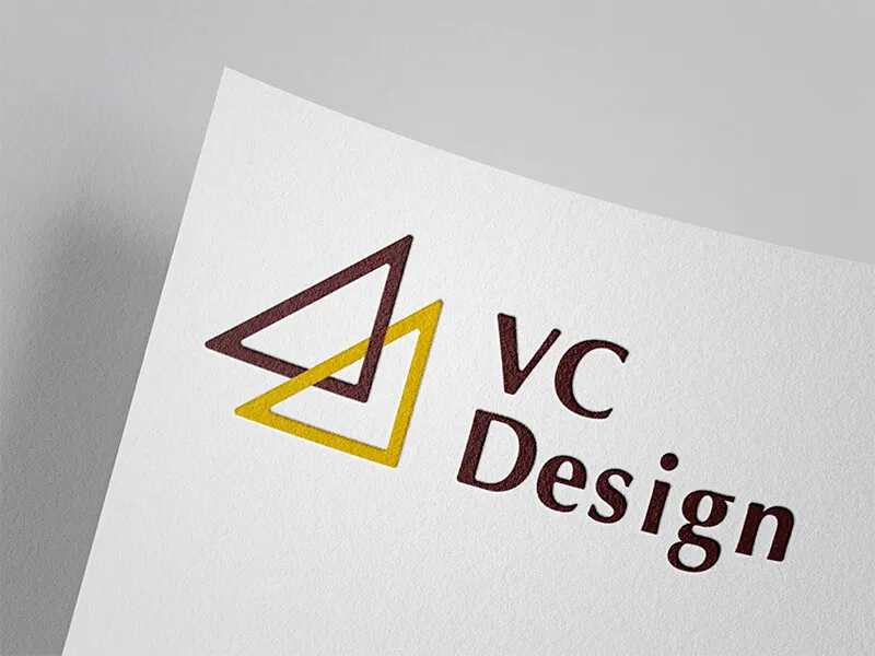 vc designロゴモックアップ